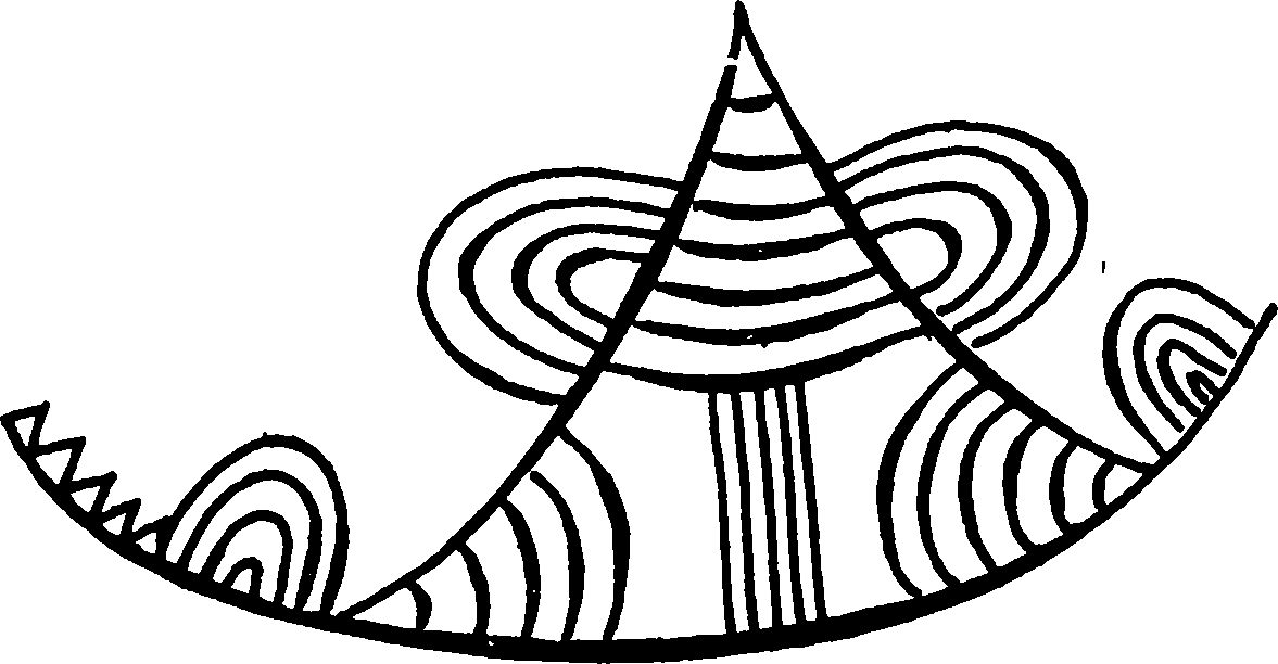 Мировая гора (изображение на неолитической керамике. Средиземноморье)