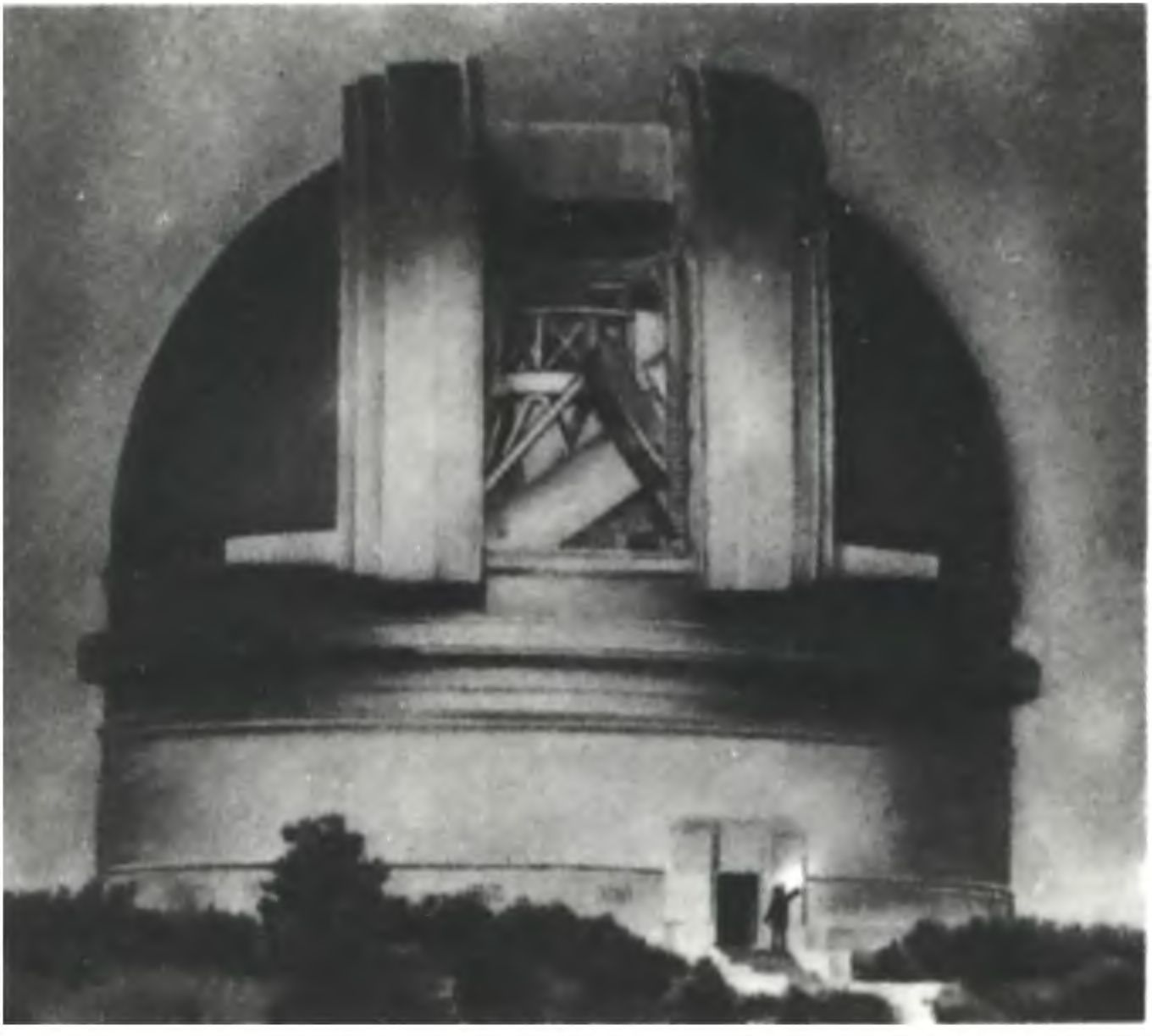 Mayнт Паломар — башня телескопа