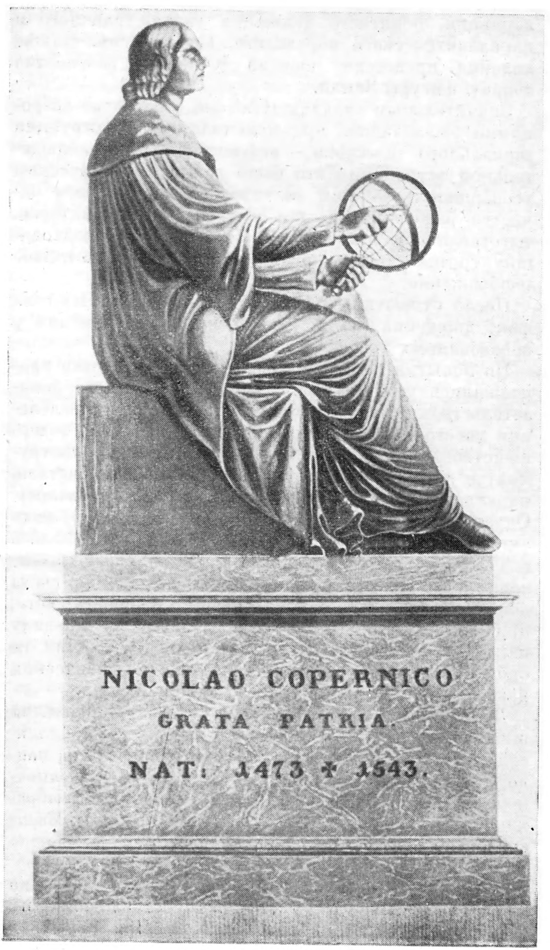 Памятник Копернику в Варшаве работы датского скульптора Торвальдсена (1830)